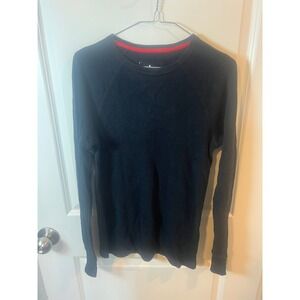 Urban Pipeline Mens Thermal Shirt Waffle Knit Black Small